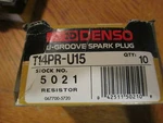 Denso T14PR-U15 U- Groove Resistor Spark Plugs 5021 Pack Of 7. Fixed Price $17.95.