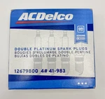 (qty 4) Acdelco 41-983 12679800 Double Platinum Spark Plugs. Fixed Price $20.50.