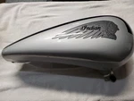 Gilroy Indian Chief Right Fuel Tank, Blue / Silver Metallic, 2002-2003. Fixed Price $150.00.
