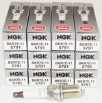 Set Of 12 Genuine Ngk 5791 BKR7E-11 V-power Spark Plugs. Fixed Price $48.87.