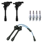 Hitachi 2 Ignition Coils Ngk Iridium Spark Plugs & Wire Set Kit For Lancer L4. Fixed Price $182.95.