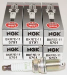 Set Of 6 Genuine Ngk 5791 BKR7E-11 V-power Spark Plugs. Fixed Price $25.03.