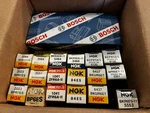 20 Piece Assortment Of Ngk Spark Plugs Mostly Qty. Made In Japan +(2) W7DTC. Fixed Price $24.95.