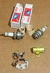 Harley Flathead Knucklehead Points Bosch Spark Plugs Kit (718). Fixed Price $39.99.