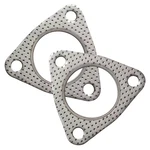 Ntnev Pcs Car Exhaust Pipe Gasket, 2.48" 3-BOLT Flange Silver. Fixed Price $13.04.