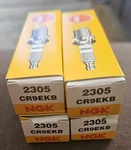 Four Ngk Spark Plugs CR9EKB 2305 Each Individually Boxed New. Fixed Price $30.00.