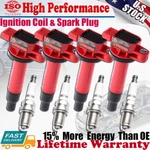 4PACK Ignition Coil + Spark Plug For 04-18 Toyota Yaris 1.3 1.5L L4 90919-02240. Fixed Price $75.59.