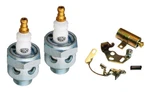 Beck 18MM Air Cooled #3 Spark Plugs With Points & Condenser 1930 - 1948 Harley. Fixed Price $158.00.
