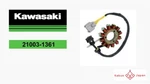 Kawasaki Oem New 21003-1361 KX65 Stator. Fixed Price $264.75.