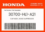 Honda Genuine Cap Assy., Noise Suppressor 30700-HL1-A21. Fixed Price $47.49.