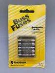 Pack Cooper Bussmann Fuses KJ-5 Japanese Car Kit Assortment. Fixed Price $7.95.