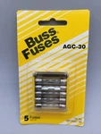 5 Pack Cooper Bussmann Amps Automotive Fuse Glass Tube BP/AGC-30. Fixed Price $7.49.