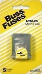 CD/5 X 10: Buss Automotive Fuse (BP/ATM-25)10. Fixed Price $33.52.
