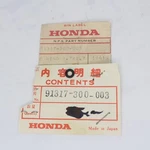 Honda O-ring Part Number 91317-300-003. Fixed Price $12.99.
