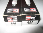 Champion 844 H10C Nickel Spark Plug, Made In Usa, New Old Stock, Pack Of 2. Fixed Price $24.99.