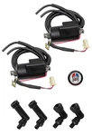 Ignition Coils & Spark Plug Boot Caps For Yamaha Seca Ii XJ600S (1992-1998). Fixed Price $65.88.