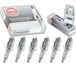 Pcs Ngk V-power Spark Plugs 1977-1986 Ford E-250 Econoline Club Wagon Wy. Fixed Price $26.56.
