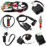 Amavoler Atv Wiring Harness Cdi Ignition Coil Solenoid Relay Spark Plug Set 8 Fo. Fixed Price $78.14.