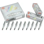 10 Pcs Ngk Laser Platinum Spark Plugs 1997-2002 Ford E-350 Econoline Id. Fixed Price $101.06.