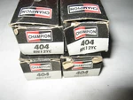 Champion 404 RS12YC Nickel Spark Plug, Made In Usa, New Old Stock, Pack Of. Fixed Price $24.99.