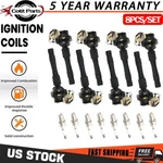 8PCS Ignition Coil & Iridium Spark Plugs For Bmw 540I 4.4L V8 M5 328I UF354. Fixed Price $88.73.