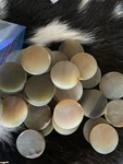 Oxen Horn Slices, Rounds, Spacers, Knife Handle, 1.5 Diameter, 5/SET, Polished. Fixed Price $19.99.
