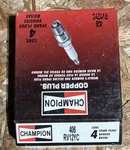 Champion 406 RV12YC Spark Plugs QTY4. Fixed Price $13.59.