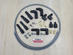 Universal Harley Davidson Spark Plug Wires Kit Gray Black Cloth Braided 8MM Diy. Fixed Price $39.99.