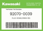 Kawasaki Genuine PLUG-SPARK,CR9EIB-9(N 92070-0039. Fixed Price $35.24.