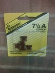 Of 5- Cooper BUSSMANN,5 Pack, 7-1/2A. Fixed Price $19.73.