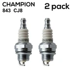 2 Pack - Champion 843 CJ8 Nickel Spark Plugs Copper Plus. Fixed Price $9.99.