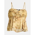 Madden Nyc Women Cami Babydoll Top Size Medium 7-8 Yellow Floral. Fixed Price $24.98.