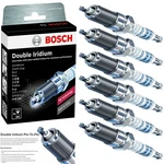 Pcs Spark Plugs Bosch Double Iridiums For 2017 Hyundai Santa Fel V6-3.3L. Fixed Price $74.00.