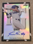 Tucker Toman 2021 Leaf Perfect Game Aa Black Metal Autograph #14/15 Blue Jays. Fixed Price $39.99.