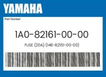 Yamaha Genuine Fuse (20A) (148-82151-00-00) 1A0-82161-00-00. Fixed Price $10.05.