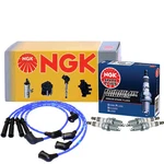 Ngk Wire & Iridium Ix Platinum Spark Plugs Kit For Nissan 240SX. Fixed Price $100.95.