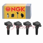 Pc Ngk Ignition Coils For 2018 Jaguar F-pace 2.0L L4 Spark Plug Wire Boot Ms. Fixed Price $171.34.