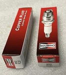 852 Champion Spark Plug, New, 2/PACKAGE. Fixed Price $11.50.