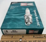 Champion QC8WEPI Spark Plugs 6 Pack Marine Boat New Box 9810. Fixed Price $45.00.