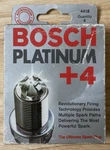 Nos Bosch Platinum +4 Performance Spark Plugs #4418 (4-PACK) New Sealed Box. Fixed Price $39.95.