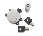 Drag Specialties 2106-0248 Side Hinge Ignition Switch With Fork Lock Chrome. Fixed Price $151.90.