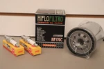 Harley Davidson Sportster 883 1200 Tune Up Kit Chrome Oil Filter Ngk Spark Plugs. Fixed Price $29.97.