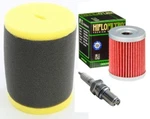 Tune Up Kit Suzuki King 300 Quadrunner 250 Lt-f Oil Air Filter Spark Plug. Fixed Price $29.95.