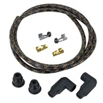 Lowbrow Customs Black Orange 8MM Cloth Spark Plug Wire Set Harley-davidson Usa. Fixed Price $32.75.