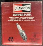 Champion 415 Copper Plus Spark Plug RN9YC - Pack Free Shipping. Fixed Price $16.20.