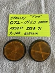 Vintage Honda Motorcycle Amber Reflector Black Base 6X1.0MM Thread Nos 70 80S. Fixed Price $39.95.