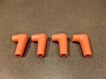 Vintage Look Adi Item Four 4 Pack Spark Plug Caps Rubber Covers Nos. Fixed Price $11.08.